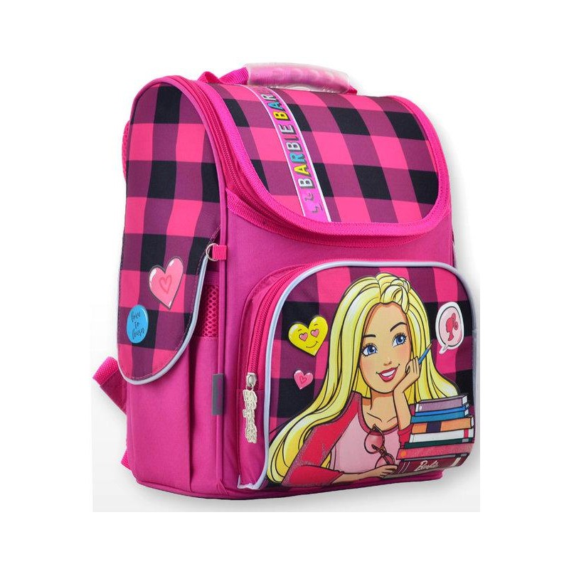 Рюкзак каркасний 1 Вересня H-11 Barbie red 555156