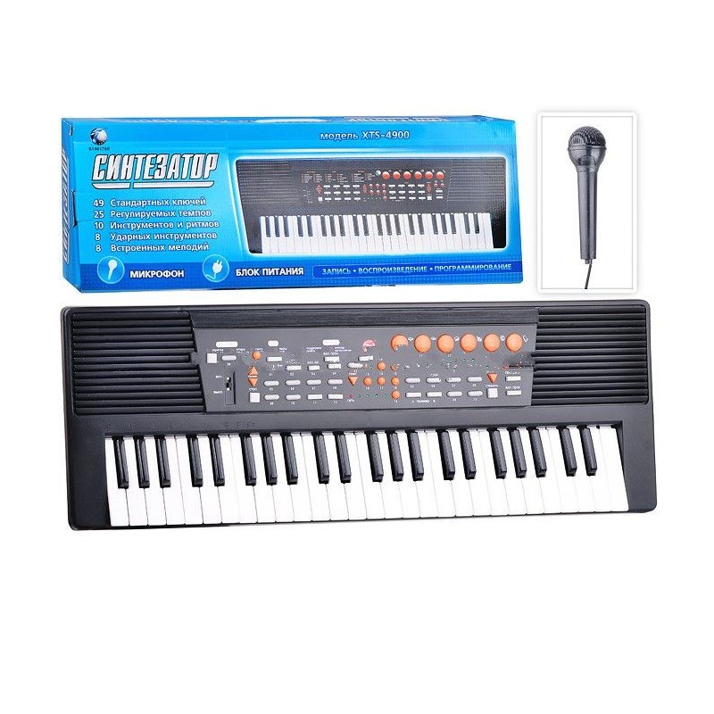 Синтезатор пианино с микрофоном XTS-4900