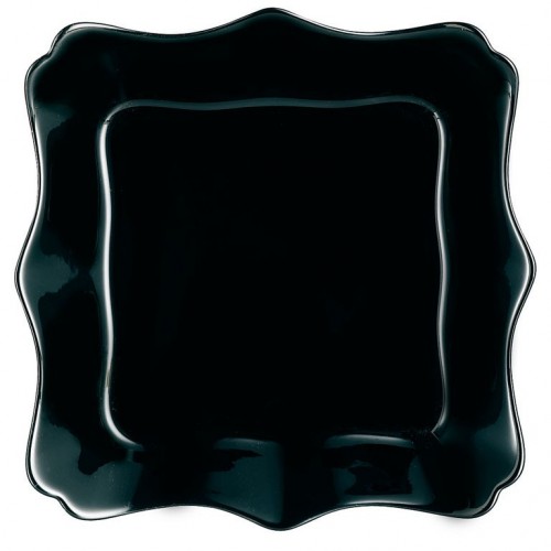 Тарілка обідня квадратна Authentic Black 26см Luminarc J1335