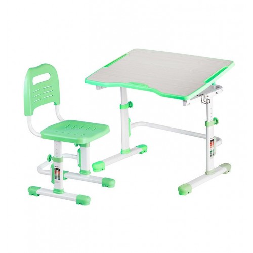 Комплект парта + стілець трансформери Vivo II Green FUNDESK